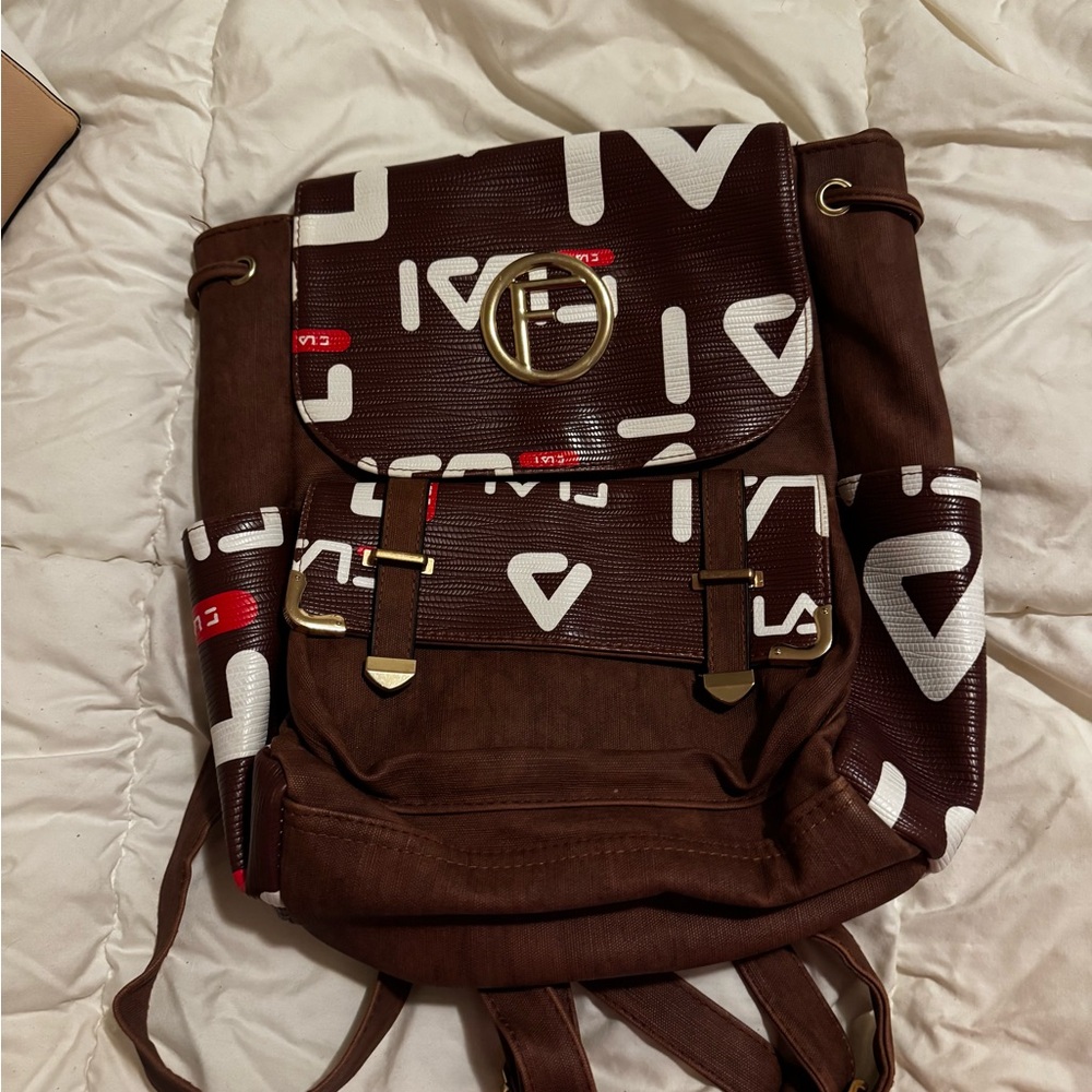 Brown Fendi Backpack